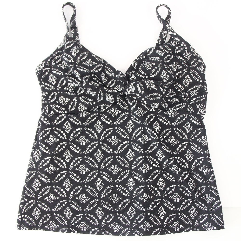 Lands' End Tankini Top Women Swimsuit Underwire sz 4